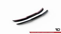 Heck Spoiler Aufsatz Abrisskante passend für Audi RS4 B9 Avant schwarz Hochglanz