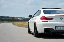 Seitenschweller Ansatz Cup Leisten für BMW 6er F13 M Paket schwarz matt