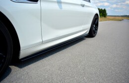 Seitenschweller Ansatz Cup Leisten für BMW 6er F13 M Paket schwarz Hochglanz