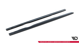 Seitenschweller Ansatz Cup Leisten passend für BMW M6 / 6 M-Paket Coupe / Cabriolet F06 / F13 / F12 schwarz Hochglanz