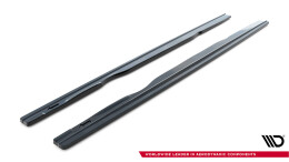 Seitenschweller Ansatz Cup Leisten passend für BMW M6 / 6 M-Paket Coupe / Cabriolet F06 / F13 / F12 schwarz Hochglanz