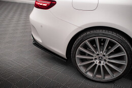 Heck Ansatz Flaps Diffusor für Mercedes-Benz E-Klasse W213 Coupe(C238) / Cabriolet (A238) AMG-Line schwarz Hochglanz