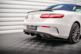 Heck Ansatz Diffusor passend für Mercedes-Benz E-Klasse W213 Coupe(C238) / Cabriolet (A238) AMG-Line schwarz Hochglanz