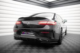 Heck Ansatz Diffusor passend für Mercedes-Benz E-Klasse W213 Coupe(C238) / Cabriolet (A238) AMG-Line schwarz Hochglanz