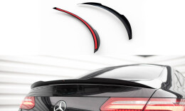 Heck Spoiler Aufsatz Abrisskante für Mercedes E-Klasse W213 Coupe C238 AMG-Line / 53 AMG schwarz Hochglanz