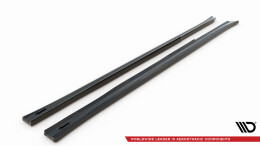 Seitenschweller Ansatz Cup Leisten V.1 passend für BMW X3 M40d / M40i / M-Paket G01 schwarz Hochglanz