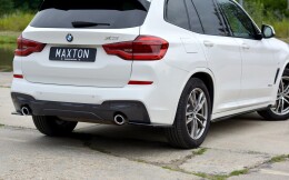 Heck Ansatz Flaps Diffusor passend für BMW X3 G01 M Paket Carbon Look