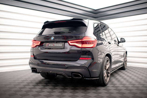 Heck Spoiler Aufsatz Abrisskante für BMW X3 M40d / M40i / M-Paket G01 / iX3 G08 FL schwarz Hochglanz