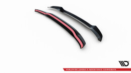 Heck Spoiler Aufsatz Abrisskante passend für BMW X3 M40d / M40i / M-Paket G01 / iX3 G08 Facelift schwarz Hochglanz