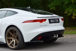 Heck Spoiler Aufsatz Abrisskante passend für JAGUAR F-TYPE schwarz Hochglanz