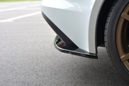 Heck Ansatz Flaps Diffusor passend für JAGUAR F-TYPE schwarz Hochglanz