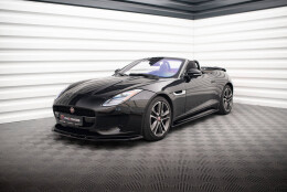 Seitenschweller Ansatz Cup Leisten passend für JAGUAR F-TYPE schwarz Hochglanz
