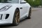Seitenschweller Ansatz Cup Leisten passend für JAGUAR F-TYPE schwarz Hochglanz