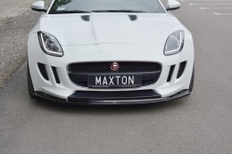 Cup Spoilerlippe Front Ansatz V.1 passend für JAGUAR F-TYPE schwarz Hochglanz