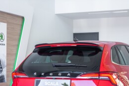 Heck Spoiler Aufsatz Abrisskante passend für Skoda Scala Image Scala schwarz Hochglanz