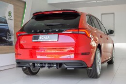 Heck Ansatz Diffusor passend für Skoda Scala schwarz...