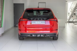 Heck Ansatz Flaps Diffusor passend für Skoda Scala schwarz Hochglanz