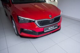 Cup Spoilerlippe Front Ansatz V.3 passend für Skoda Scala schwarz Hochglanz
