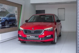 Cup Spoilerlippe Front Ansatz V.2 passend für Skoda Scala schwarz Hochglanz