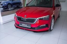 Cup Spoilerlippe Front Ansatz V.2 passend für Skoda Scala schwarz Hochglanz