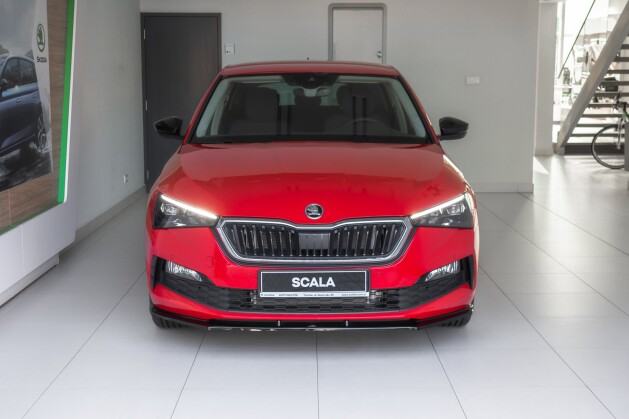 Cup Spoilerlippe Front Ansatz V.1 passend für Skoda Scala schwarz Hochglanz