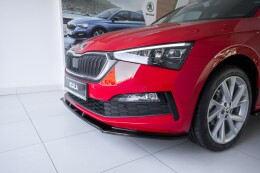 Cup Spoilerlippe Front Ansatz V.1 passend für Skoda Scala schwarz Hochglanz