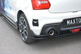 Heck Ansatz Flaps Diffusor passend für SUZUKI SWIFT 6 SPORT schwarz Hochglanz