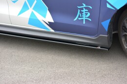 Seitenschweller Ansatz Cup Leisten passend für SUZUKI SWIFT 6 SPORT schwarz Hochglanz