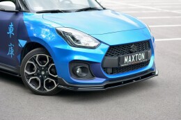 Cup Spoilerlippe Front Ansatz V.1 passend für SUZUKI SWIFT 6 SPORT schwarz Hochglanz