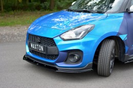 Cup Spoilerlippe Front Ansatz V.1 passend für SUZUKI SWIFT 6 SPORT schwarz Hochglanz