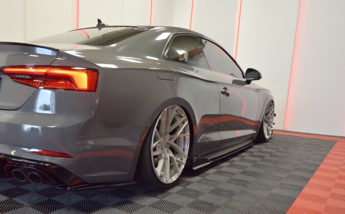 Seitenschweller Ansatz Cup Leisten passend für Audi S5 / A5 S-Line F5 Coupe
