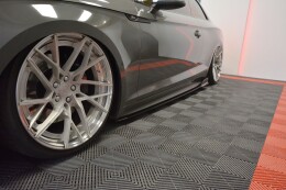 Seitenschweller Ansatz Cup Leisten für Audi S5 / A5 S-Line F5 Coupe