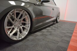 Seitenschweller Ansatz Cup Leisten passend für Audi S5 / A5 S-Line F5 Coupe
