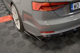 Heck Ansatz Flaps Diffusor für Audi S5 F5 Coupe