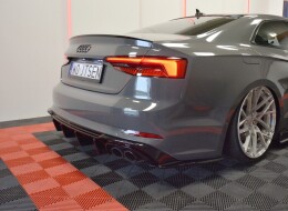 Heck Ansatz Flaps Diffusor passend für Audi S5 F5 Coupe