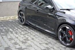 Sport Seitenschweller Ansatz Cup Leisten V.2 passend für Audi RS3 8V FL Sportback
