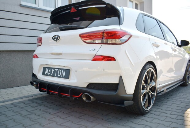 Heck Ansatz Diffusor passend für Heckschürze passend für HYUNDAI I30 Mk3 N