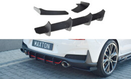 Heck Ansatz Diffusor passend für Heckschürze passend für HYUNDAI I30 Mk3 N
