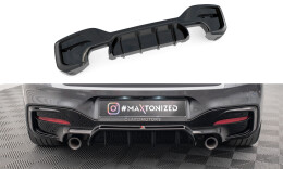 Heck Ansatz Diffusor passend für Bmw 1 F20/ F21 Facelift M-Power schwarz Hochglanz