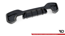 Heck Ansatz Diffusor passend für Bmw 1 F20/ F21 Facelift M-Power schwarz Hochglanz