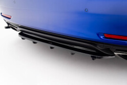 Mittlerer Cup Diffusor Heck Ansatz DTM Look passend für Lexus Rc Mk1 schwarz Hochglanz