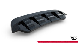 Mittlerer Cup Diffusor Heck Ansatz DTM Look passend für Lexus Rc Mk1 schwarz Hochglanz