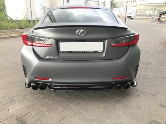 Street+ Mittlerer Diffusor Heck Ansatz RACE passend für Lexus Rc Carbon Look