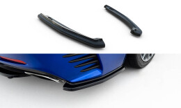 Heck Ansatz Flaps Diffusor passend für Lexus Rc Mk1 schwarz Hochglanz