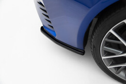Heck Ansatz Flaps Diffusor passend für Lexus Rc Mk1 schwarz Hochglanz