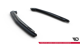 Heck Ansatz Flaps Diffusor passend für Lexus Rc Mk1 schwarz Hochglanz