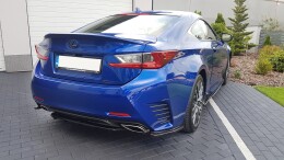 Heck Ansatz Flaps Diffusor passend für Lexus Rc Carbon Look