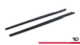 Street+ Seitenschweller Leisten passend für Lexus RC Mk1 schwarz Hochglanz