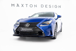 Cup Spoilerlippe Front Ansatz V.2 passend für Lexus RC Mk1 schwarz Hochglanz