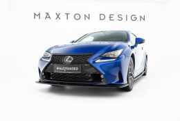 Cup Spoilerlippe Front Ansatz V.1 passend für Lexus RC Mk1 schwarz Hochglanz